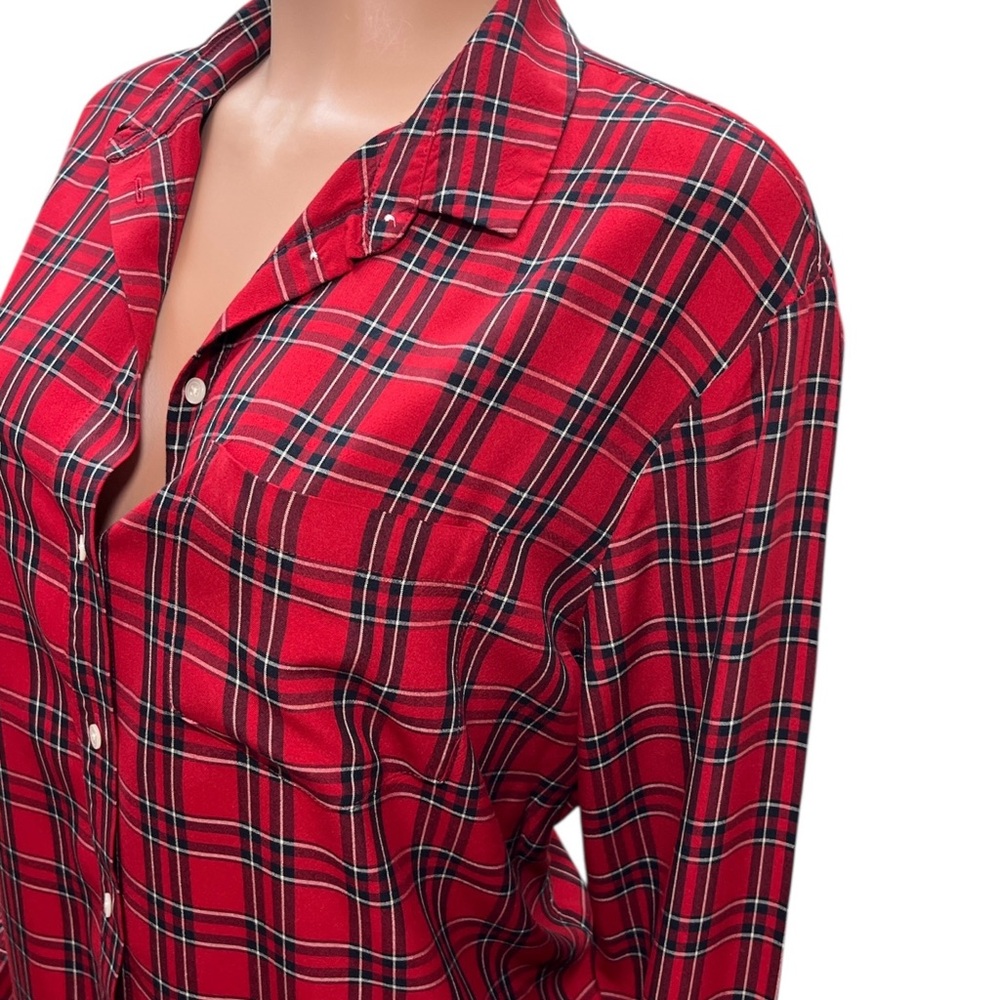 Madewell Tartan Paid Ex-Boyfriend Top - Picture 7 of 10